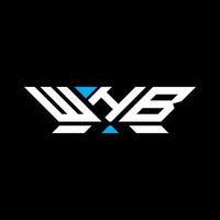 WHB letter logo design, WHB simple and modern logo. WHB luxurious alphabet design vector