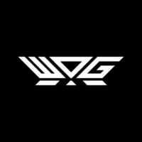 WOG letter logo design, WOG simple and modern logo. WOG luxurious alphabet design vector
