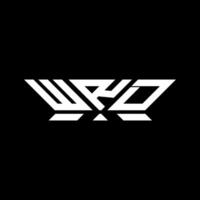 WRD letter logo design, WRD simple and modern logo. WRD luxurious alphabet design vector