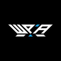 WPA letter logo design, WPA simple and modern logo. WPA luxurious alphabet design vector