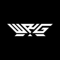 WRG letter logo design, WRG simple and modern logo. WRG luxurious alphabet design vector