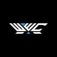 WWC letter logo design, WWC simple and modern logo. WWC luxurious alphabet design vector