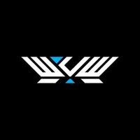 WUW letter logo design, WUW simple and modern logo. WUW luxurious alphabet design vector