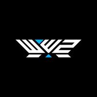 WWZ letter logo design, WWZ simple and modern logo. WWZ luxurious alphabet design vector