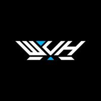 WUH letter logo design, WUH simple and modern logo. WUH luxurious alphabet design vector