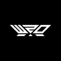 WZO letter logo design, WZO simple and modern logo. WZO luxurious alphabet design vector