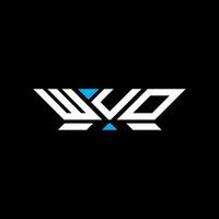 WUO letter logo design, WUO simple and modern logo. WUO luxurious alphabet design vector
