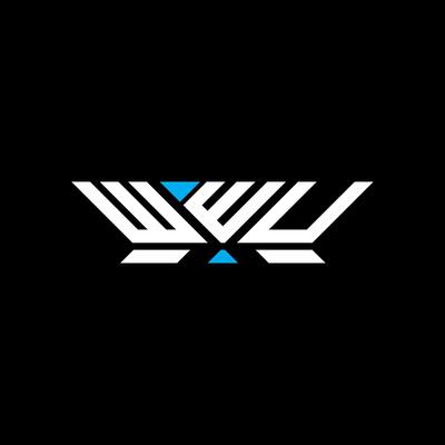 WWU letter logo design, WWU simple and modern logo. WWU luxurious alphabet design