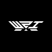 WZI letter logo design, WZI simple and modern logo. WZI luxurious alphabet design vector