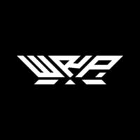 WRP letter logo design, WRP simple and modern logo. WRP luxurious alphabet design vector