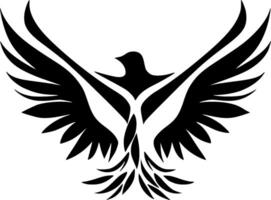 Dove, Minimalist and Simple Silhouette - illustration vector