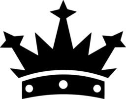 Crown, Minimalist and Simple Silhouette - illustration vector