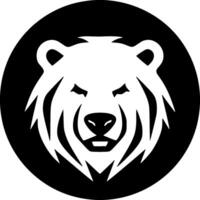 Bear, Minimalist and Simple Silhouette - illustration vector