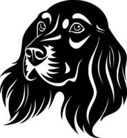 Dog, Minimalist and Simple Silhouette - illustration vector