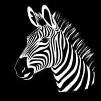 Zebra, Minimalist and Simple Silhouette - illustration vector