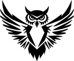 Owl - Minimalist and Flat Logo - illustration vector