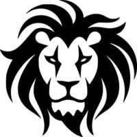 Lion - Black and White Isolated Icon - illustration vector