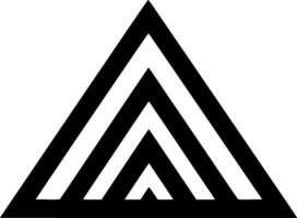 Triangle - Minimalist and Flat Logo - illustration vector