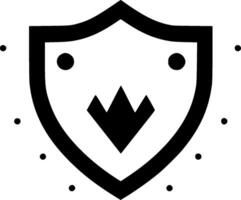 Shield, Minimalist and Simple Silhouette - illustration vector
