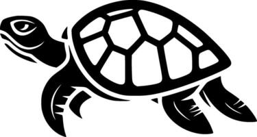 Turtle, Minimalist and Simple Silhouette - illustration vector