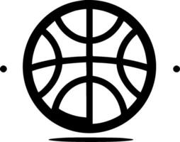 Basketball - Black and White Isolated Icon - illustration vector