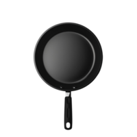 A non-stick frying pan isolated on a transparent background png