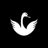 Swan, Minimalist and Simple Silhouette - illustration vector