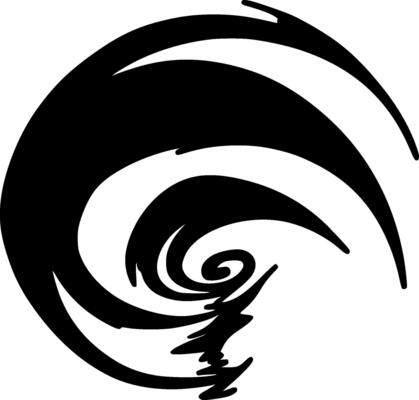 Tornado - Minimalist and Flat Logo - illustration