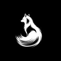 Fox, Minimalist and Simple Silhouette - illustration vector