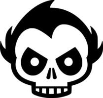 Skull, Minimalist and Simple Silhouette - illustration vector
