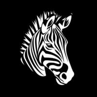 Zebra, Minimalist and Simple Silhouette - illustration vector
