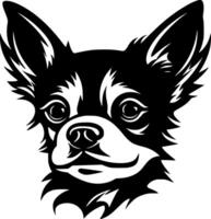 Chihuahua, Minimalist and Simple Silhouette - illustration vector