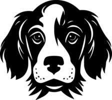 Puppy - Black and White Isolated Icon - illustration vector