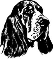 Basset Hound - Minimalist and Flat Logo - illustration vector