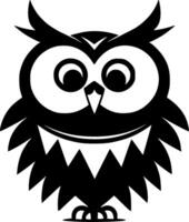 Owl, Minimalist and Simple Silhouette - illustration vector