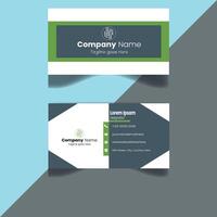Professional and Minimalist Business Card Design vector