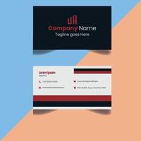 Professional and Minimalist Business Card Design vector