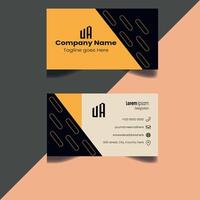 Professional and Minimalist Business Card Design vector