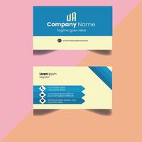 Professional and Minimalist Business Card Design vector