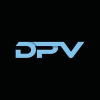Geometric Initial DPV Business Creative Modern Design Logo vector