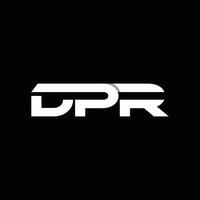 Initial DPR Simple Geometric Modern Business Creative Design Logo vector