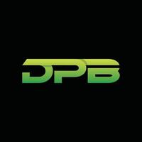 Modern Geometric Initial DPB Business Creative Design Logo vector