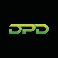 Geometric Initial DPD Modern Business Creative Design Logo vector