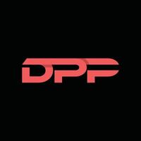Simple Geometric Initial DPP Business Creative Design Logo vector