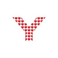 Initial Y Lovely Pattern Simple Modern Creative Design Icon Logo vector