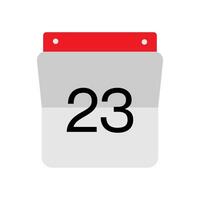 Calendar icon on white background vector