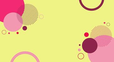 Abstract geometric modern circles background vector