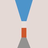 Architectural abstraction. perspective corner building. Abstract color minimal trendy architecture concept. Modern backgrounds. vector