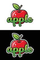 Colourful Fruits Illustration with Names. vector