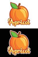Colourful Fruits Illustration with Names. vector